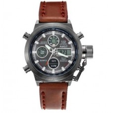 Мужские часы AMST 3003A Black-Brown Wristband