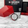 Мужские часы Naviforce NF9147 Silver-White-Red