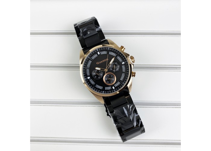 Мужские часы Guardo 011123-3 Black-Cuprum