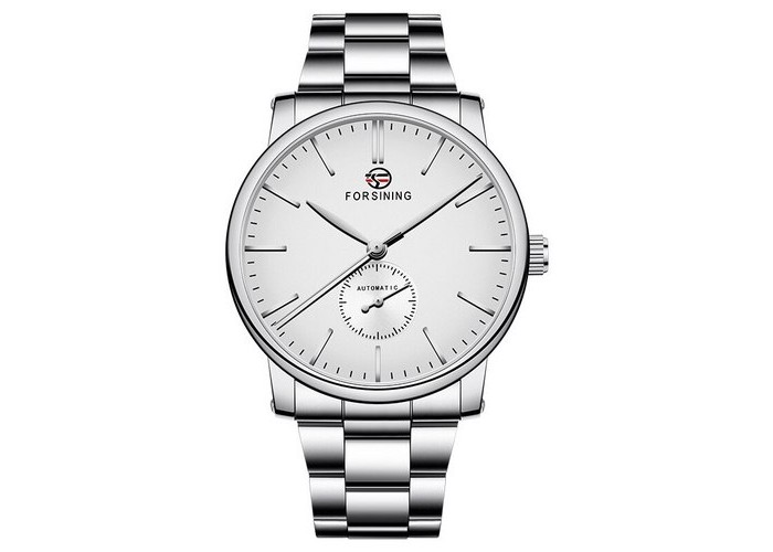 Мужские часы Forsining 60 Silver-White