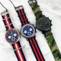 Мужские часы Guardo 11146-4 Blue-Red-Gray