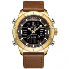 Мужские часы Naviforce NF9153L Light Brown-Gold