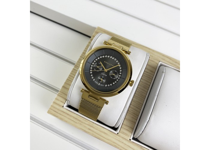 Женские часы Guardo 11405-2 Gold-Black