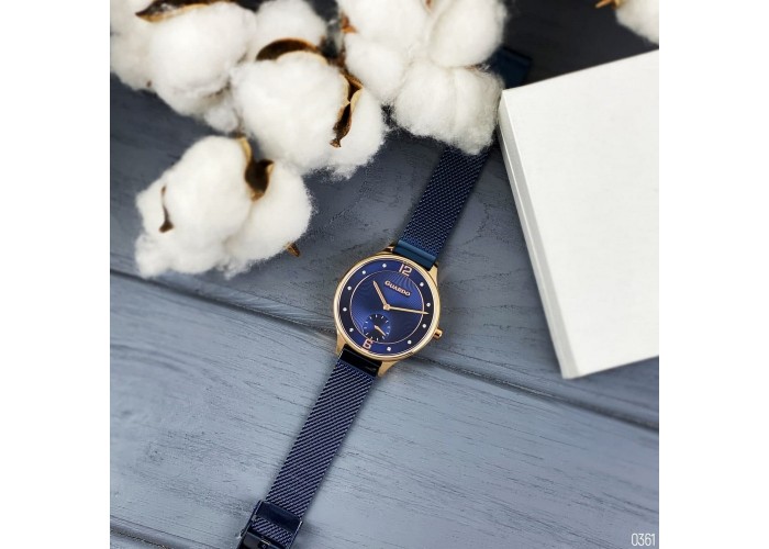 Женские часы Guardo 011636-4 Blue-Cuprum