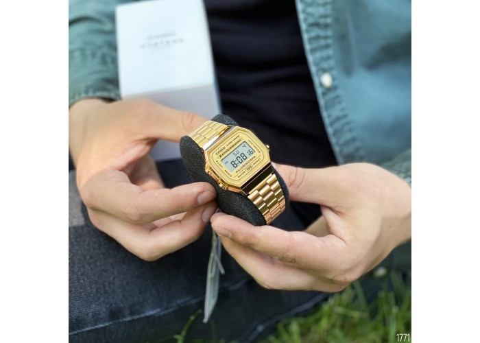 Мужские часы Casio A168WG-9EF All Gold