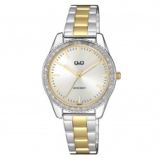 Женские часы Q&Q QZ59J401Y Gold-Silver