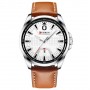 Мужские часы Curren 8379 Silver-White-Brown