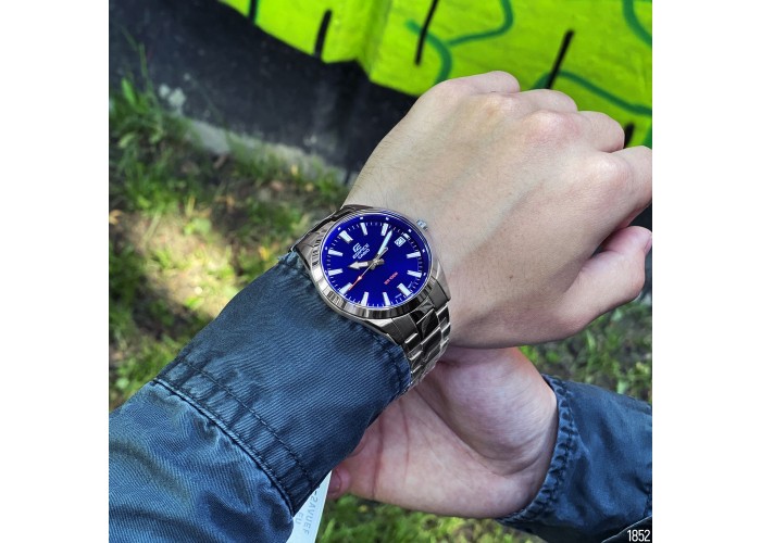 Мужские часы Casio EFV-100D-2AVUEF Silver-Blue
