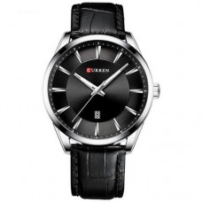 Мужские часы Curren 8365 Silver-Black