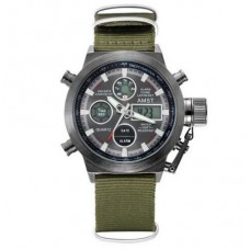 Мужские часы AMST 3003 Black-Black Green Wristband