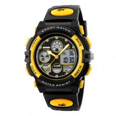 Мужские часы Skmei 1163 Black-Yellow