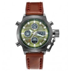 Мужские часы AMST 3003A Black-Green Brown Wristband