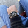 Мужские часы Forsining 8130 Black-Gold-Black