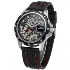 Мужские часы Winner 8027 Black-Red-Silver