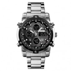 Мужские часы Skmei 1389 Silver-Black-Black
