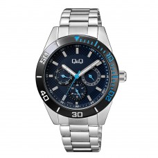 Мужские часы Q&Q AA42J412Y Silver-Black