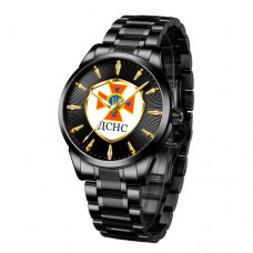Мужские часы Chronte с логотипом ДСНС Black-Gold-White