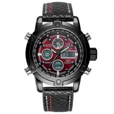 Мужские часы AMST 3022P Black-Red Fluted Wristband