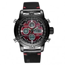 Мужские часы AMST 3022P Black-Red Smooth Wristband