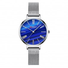 Женские часы Curren 9076 Silver-Blue