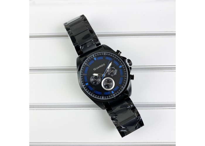 Мужские часы Guardo 011123-5 Black-Blue