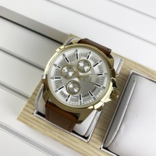 Мужские часы Guardo 012469-4 Brown-Gold-White