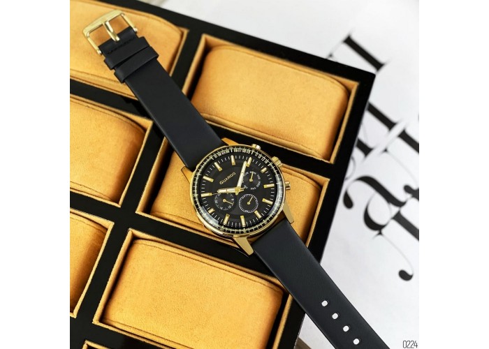 Мужские часы Guardo 012287-4 Black-Gold