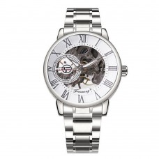 Мужские часы Forsining 412C Silver-White