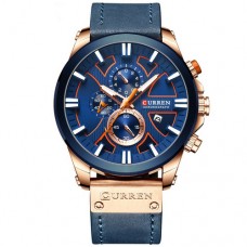 Мужские часы Curren 8346 Blue-Cuprum