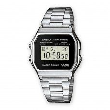 Мужские часы Casio A158WEA-1EF Silver-Black