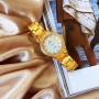 Женские часы Bee Sister 1258 Gold-White Diamonds