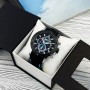 Мужские часы Mini Focus MF0244G Black-Silver-Turquoise