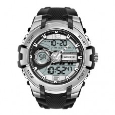 Мужские часы Sanda 6015 Black-Silver
